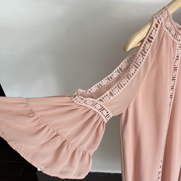 Dusty Pink knee length dress - Picture 3 of 9